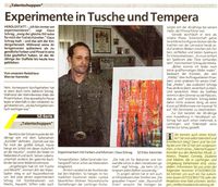 Talentschuppen - Experimente in Tusche und Tempera SZ 28.02.01